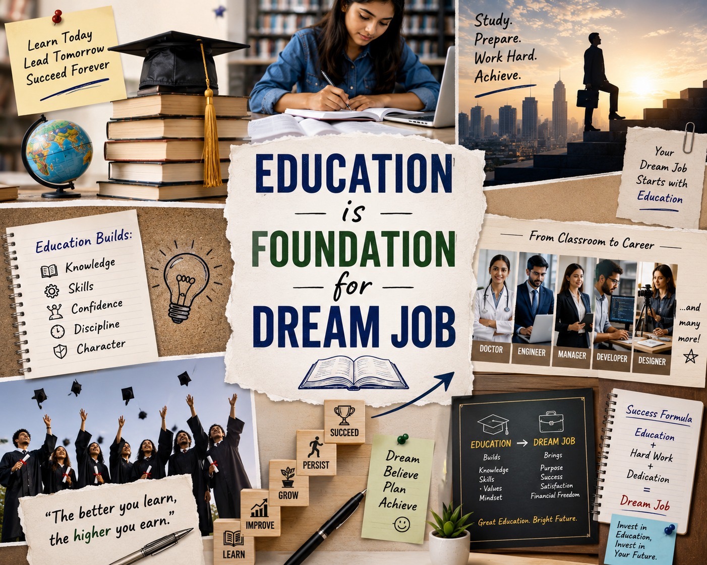 Education is the foundation for your dream job — study abroad and build a global career